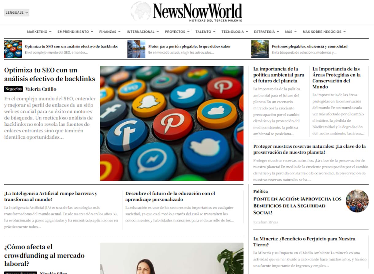 Portal de Noticias newsnowworld.com/es Portal de Noticias newsnowworld.com/es