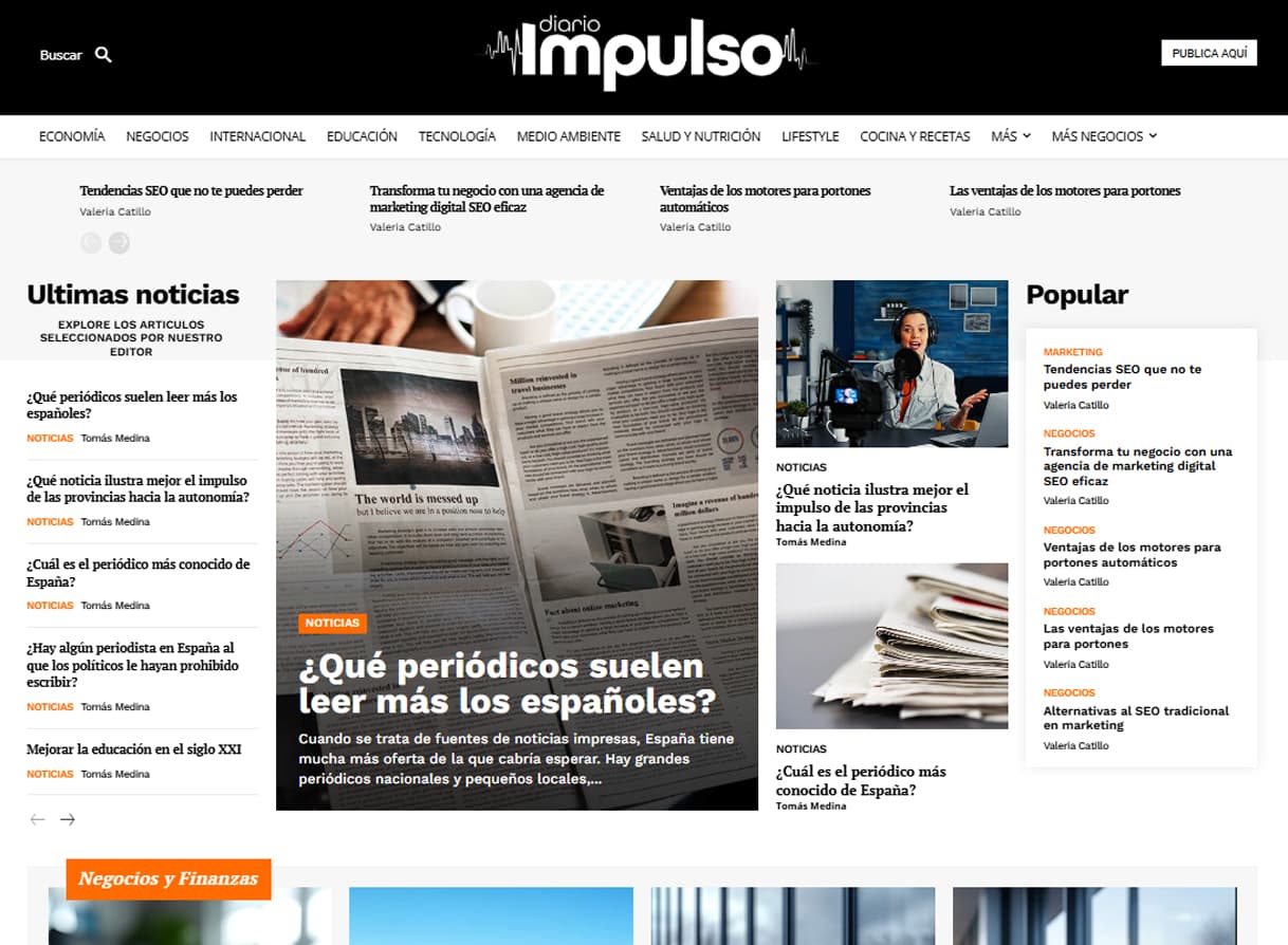 Portal de Noticias diarioimpulso.com Portal de Noticias diarioimpulso.com