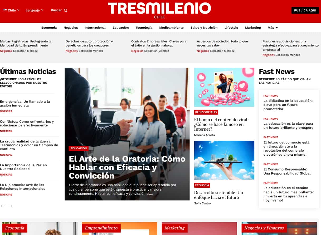 Portal de Noticias tresmilenio.cl Portal de Noticias tresmilenio.cl